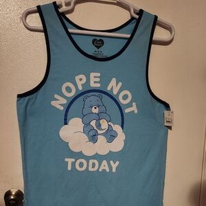 Care Bears Blue Tank Top - Nope Not Today